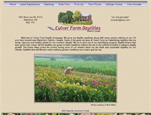 Tablet Screenshot of culverfarmdaylilies.com